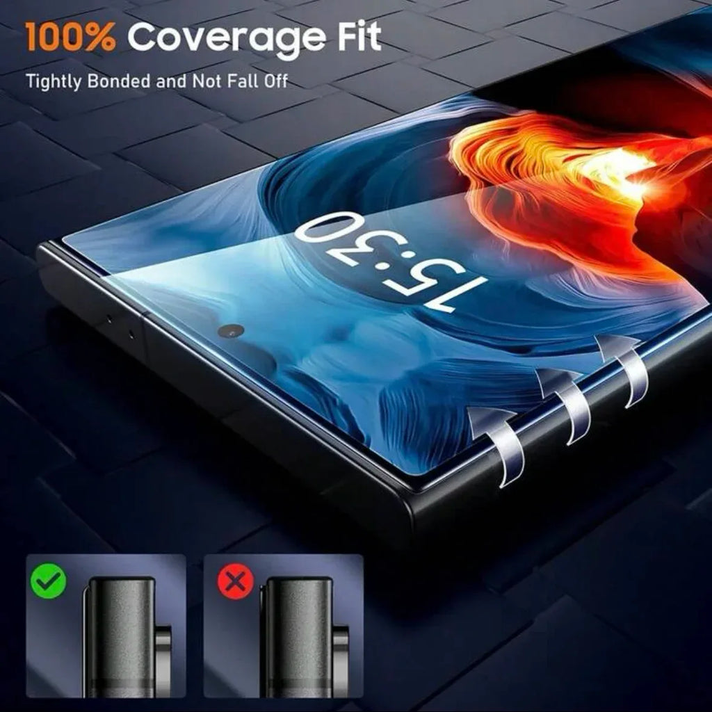 Samsung Galaxy Tempered Glass Screen Protector - 5 Pack 9H Anti-Scratch Tidesmit