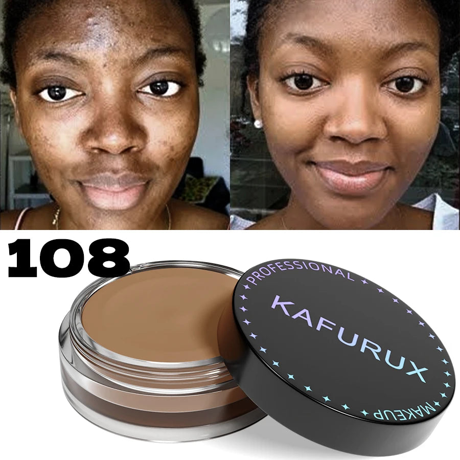 Tidesmit full coverage waterproof foundation for face makeup in a natural matte finish to hide tattoos and blemishes