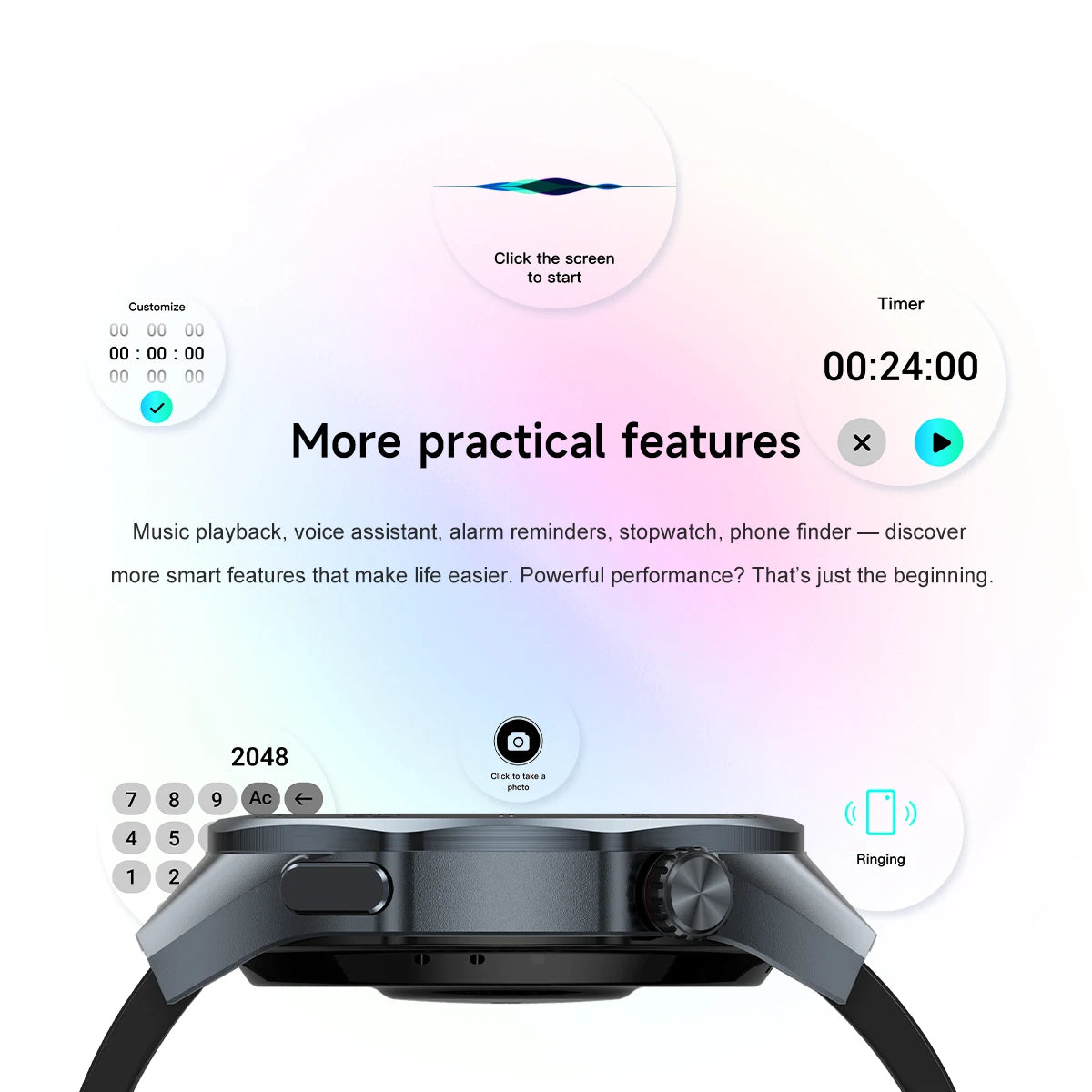 2026New Smart Watch GPS Positioning 3ATM Waterproof GPS Tracker Compass Men Bluetooth Call Heart rate 170+Sports Watch Men Women