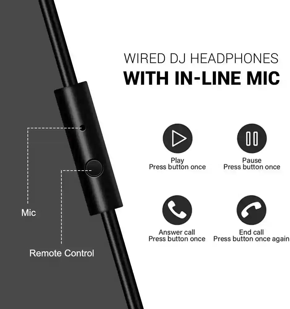 Wired Over Ear Studio Headphones - Hi-Res Audio Monitoring Tidesmit