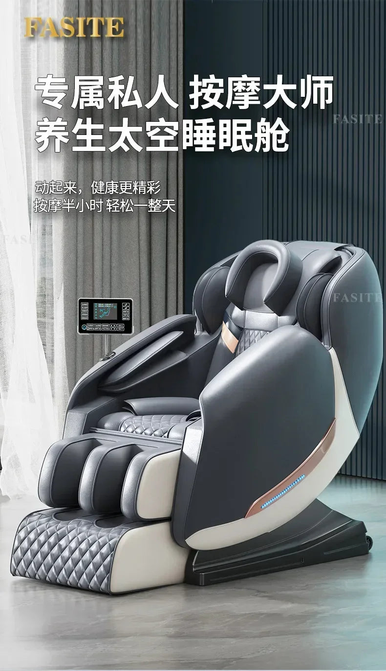 Massage Chair Recliner Electric Sofa Bed - Tibetan Blue Tidesmit Massage Chairs Tidesmit