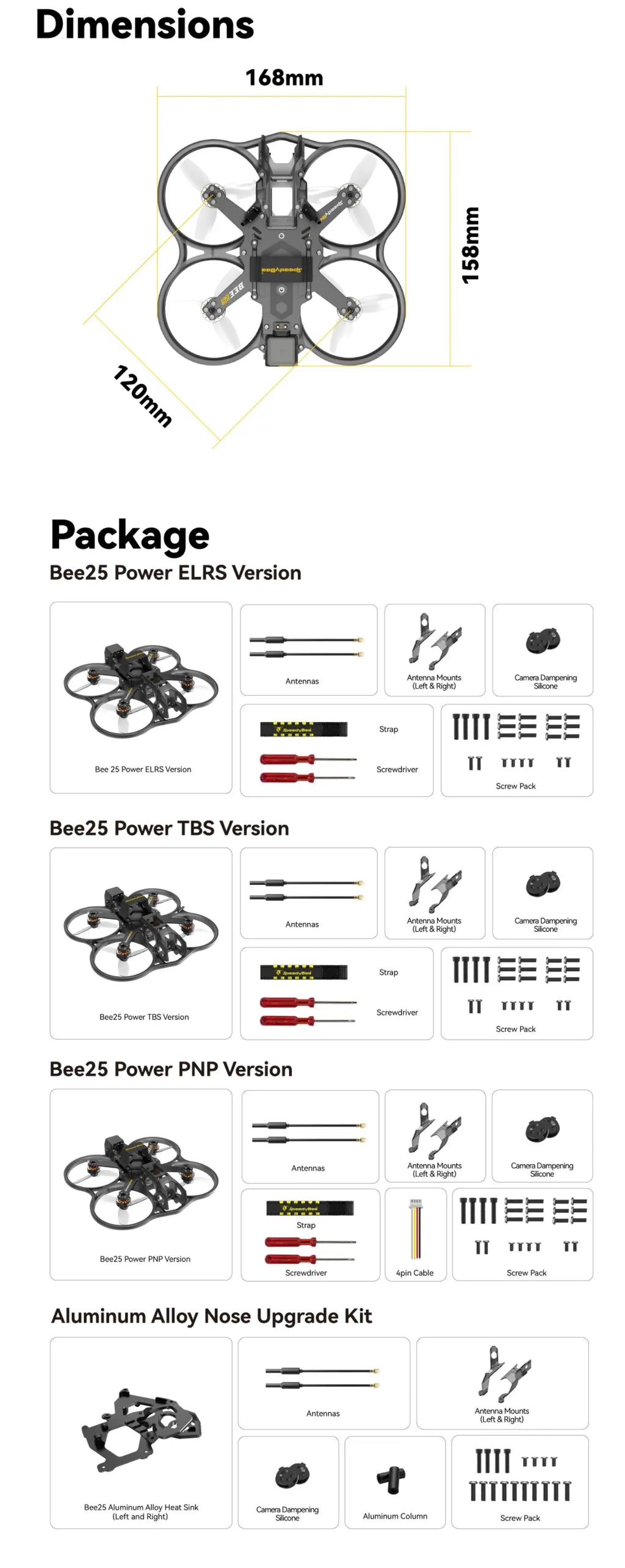 SpeedyBee Bee25 2.5-Inch FPV Cinewhoop Drone with O3 HD Air Unit Tidesmit
