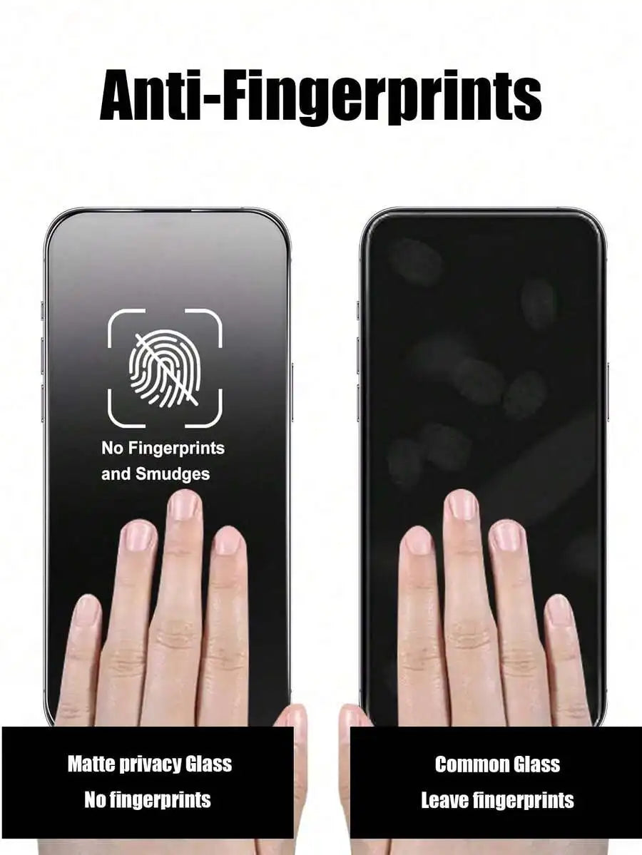 1 Pc Anti-Spy Matte Privacy Tempered Glass Screen Protector Compatible With IPhone 17/17 Air/17 Pro/17 Pro Max/16/16 Plus/16 Pro AE Tidesmit