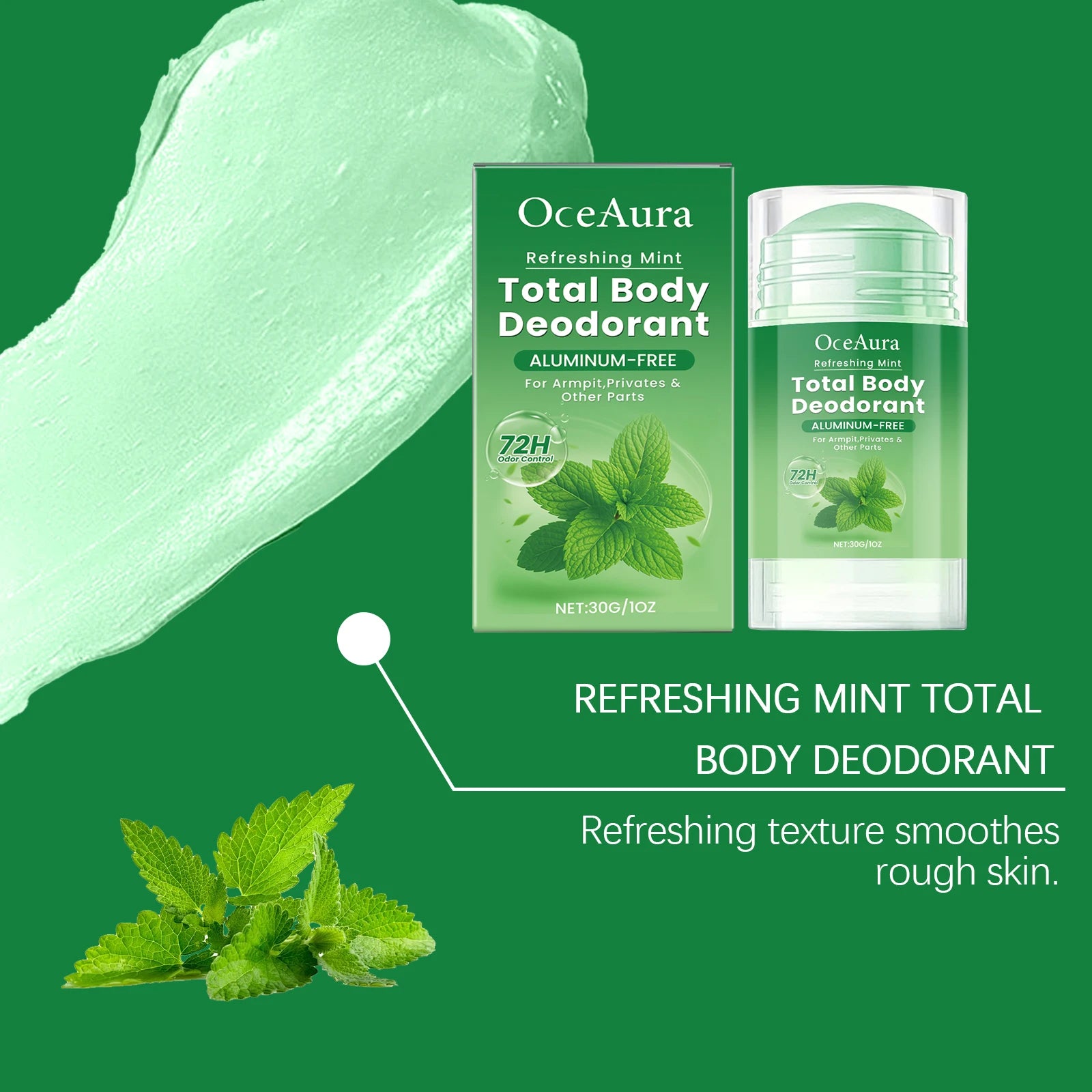 Tidesmit Mint Fragrance Antiperspirant Deodorant Stick for lasting odor protection and sweat control for men and women