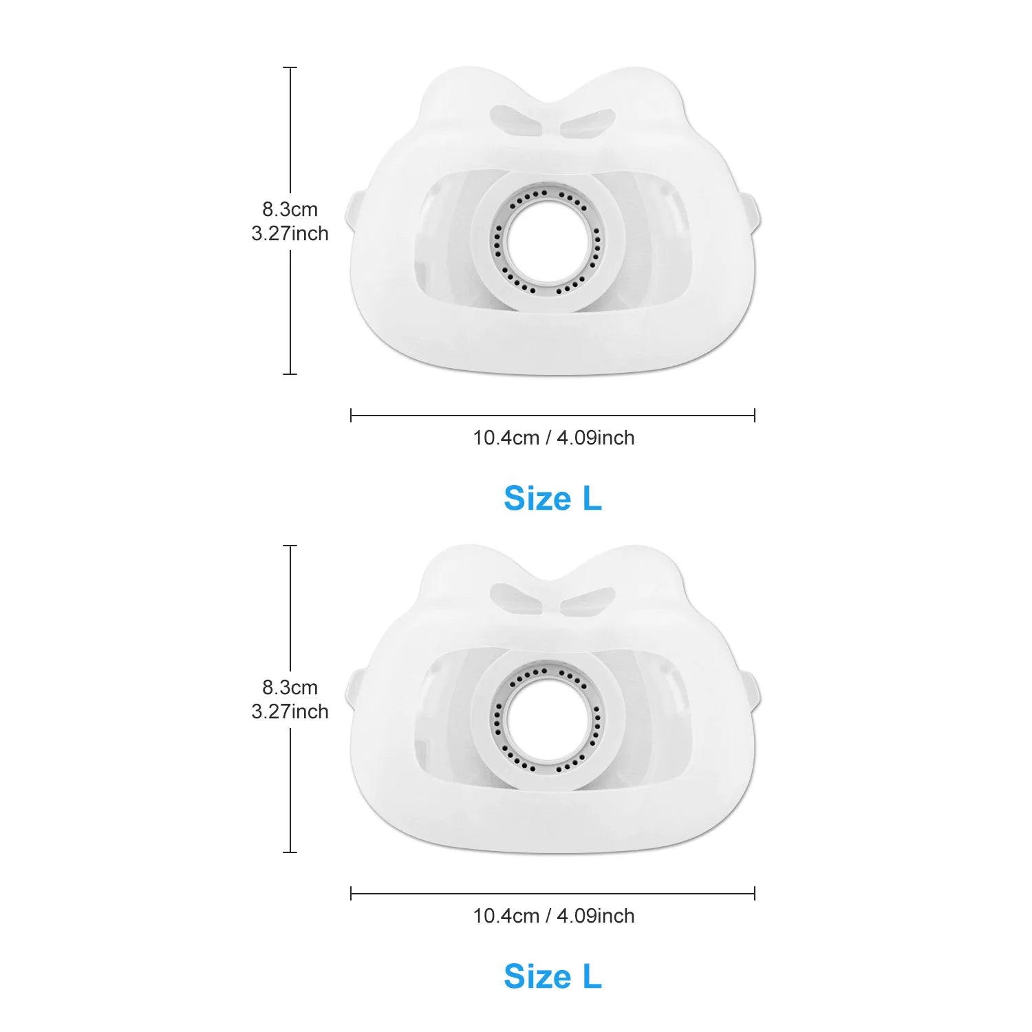2/1pc CPAP Face Mask for AirFit F40 Auto CPAP Machine Sleep Apnea Nasal Mask Anti Snoring Apnea Replacement Mask Accessories New