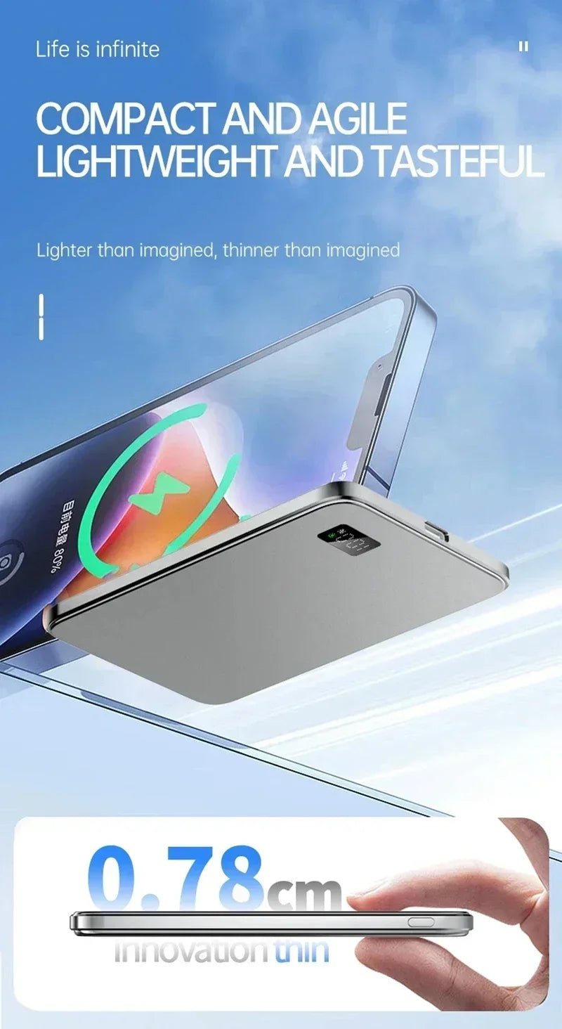 Magnetic Portable Charger 50000mAh - Fast Charging PD Power Bank Tidesmit
