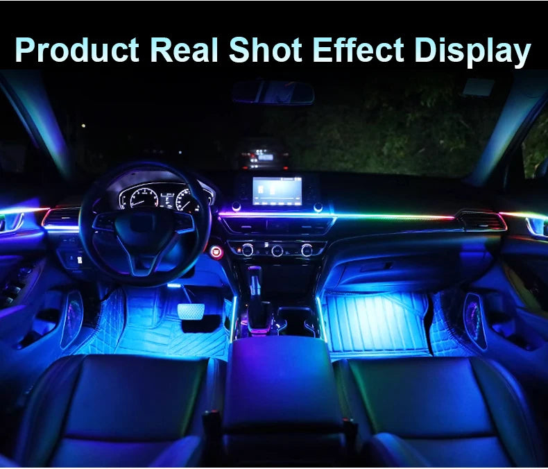 Tidesmit RGB Symphony Car Ambient Lighting Kit - Customizable LED Strips Tidesmit