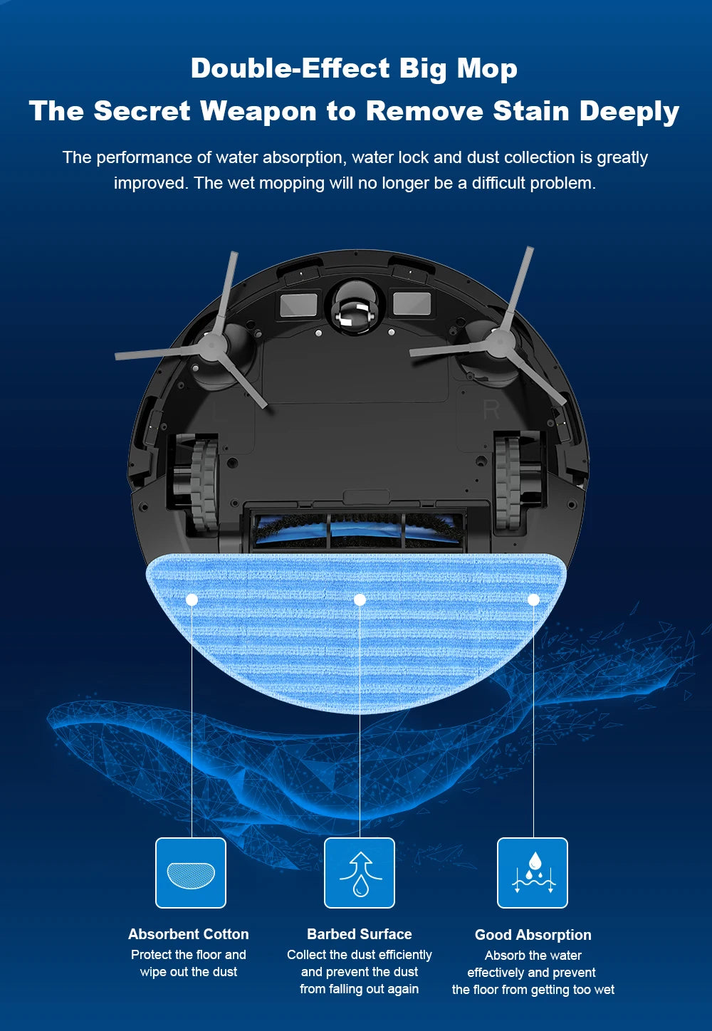 Tidesmit Liectroux X6 Robot Vacuum with laser mapping and restricted area settings for carpet cleaning