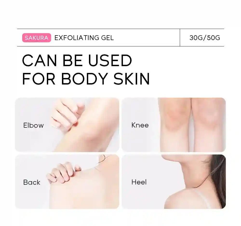 Sakura Exfoliating Peeling Gel | Deep Moisturizing Salon-Quality Scrub Scrubs Treatments Tidesmit