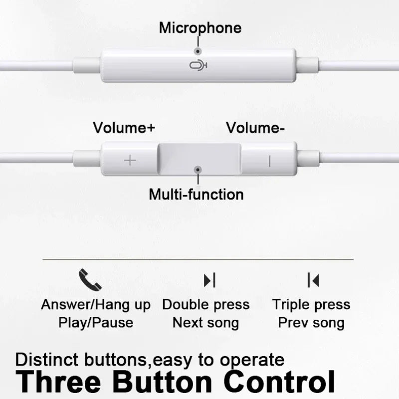 USB C Wired Earbuds with Microphone for Samsung Galaxy - Tidesmit Tidesmit