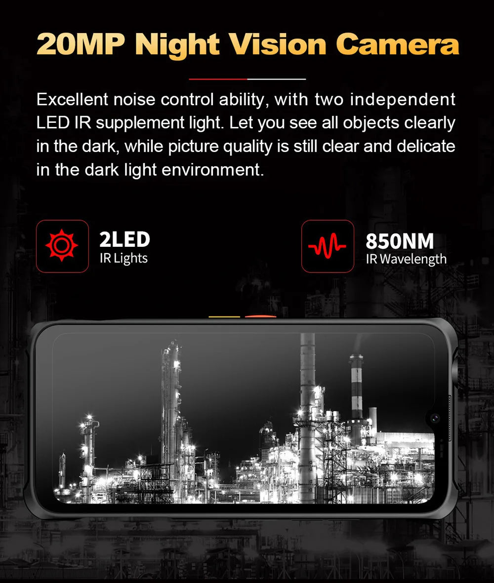 CONQUEST 5G Smartphone Network108MP Camera 12GB 512GB 66W Thermal Imaging  IP68 Waterproof NFC