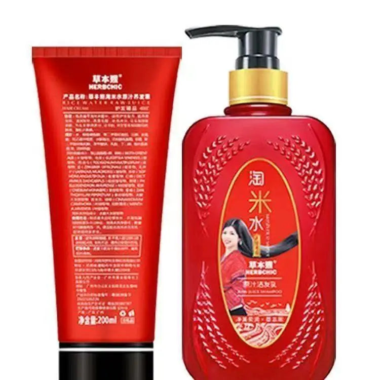 Rice Water Shampoo - Scalp Soothing & Flake Defense, Smoothing Volume Boost, Revival Therapy Elixir
