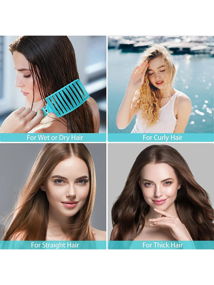 Massage Hair Comb for Scalp Care & Detangling - Tidesmit Gold Edition Massage Chairs Tidesmit