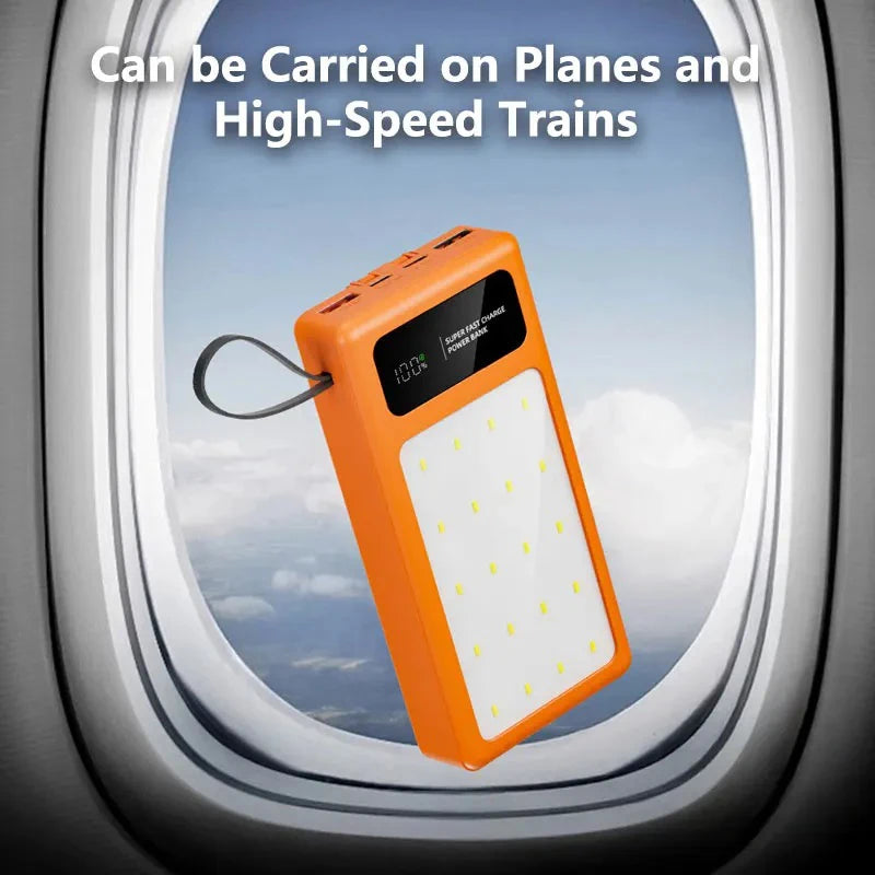 High Capacity Portable Power Bank - Fast Charging USB-C Travel Battery Tidesmit