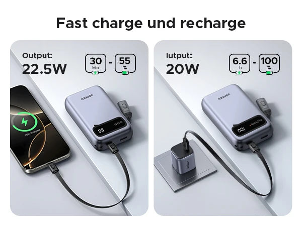 20000mAh Portable Charger - Fast Charging Power Bank for iPhone 16 Tidesmit