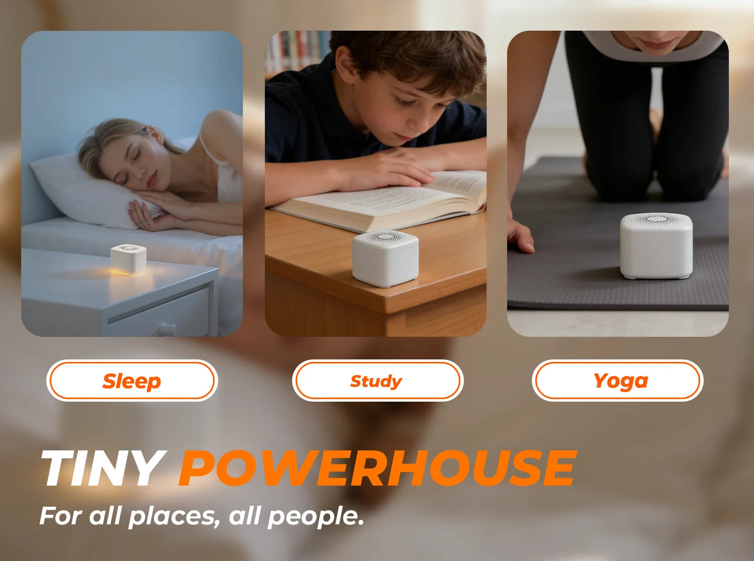 Mini Portable White Noise Machine for Travel Office Adult Sleep Rechargeable Night Light with 30 Sounds and Timer Birthday Gift