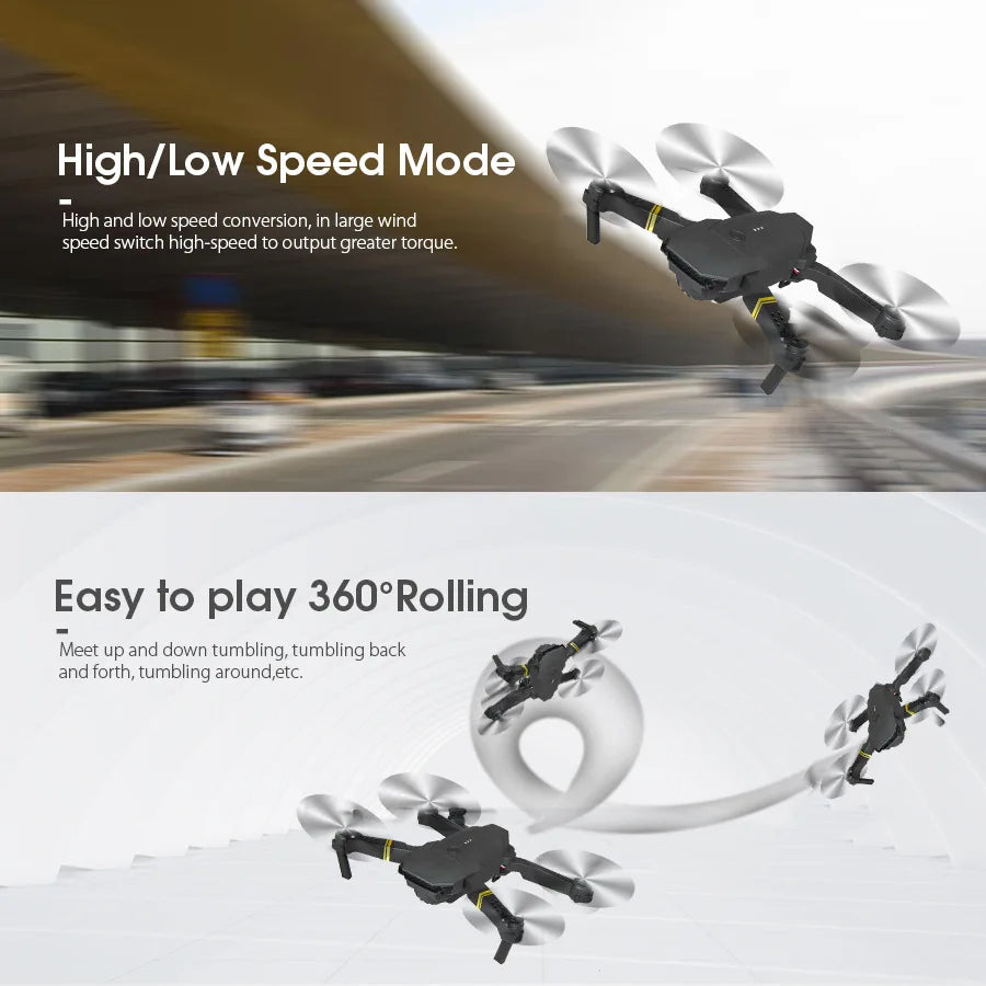 4K Camera Drone with Remote Control – Foldable Beginner Quadcopter Tidesmit