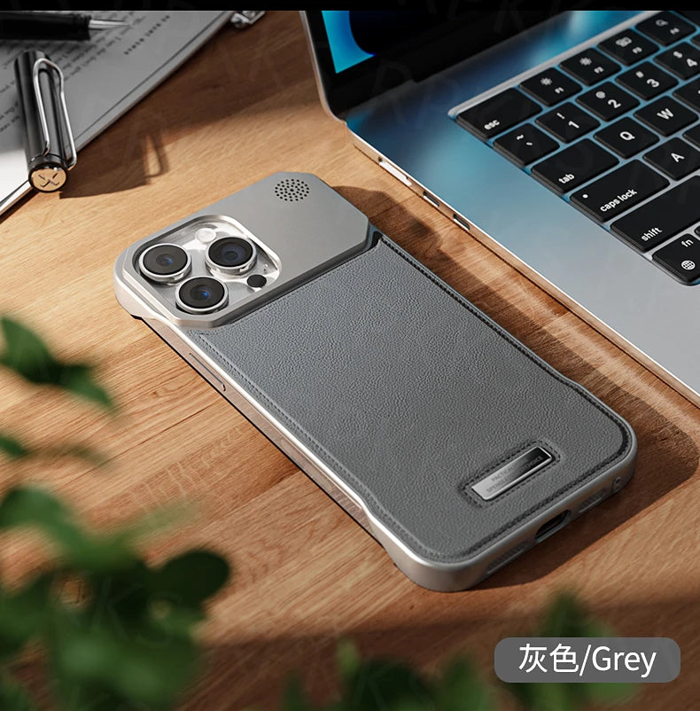 iPhone 15 Leather Aromatherapy Case with Magnetic MagSafe Protection Tidesmit