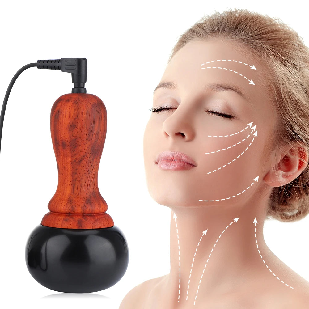 Electric Bianstone Warming Massage Tool - Heated Deep Tissue Guasha Ball Back Massage Instrument Tidesmit