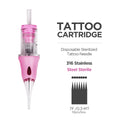 Permanent Makeup Needles - Sterile Tattoo Cartridge 10 Pack Permanent Makeup Machines 7F 0.3-MT China Mainland Tidesmit