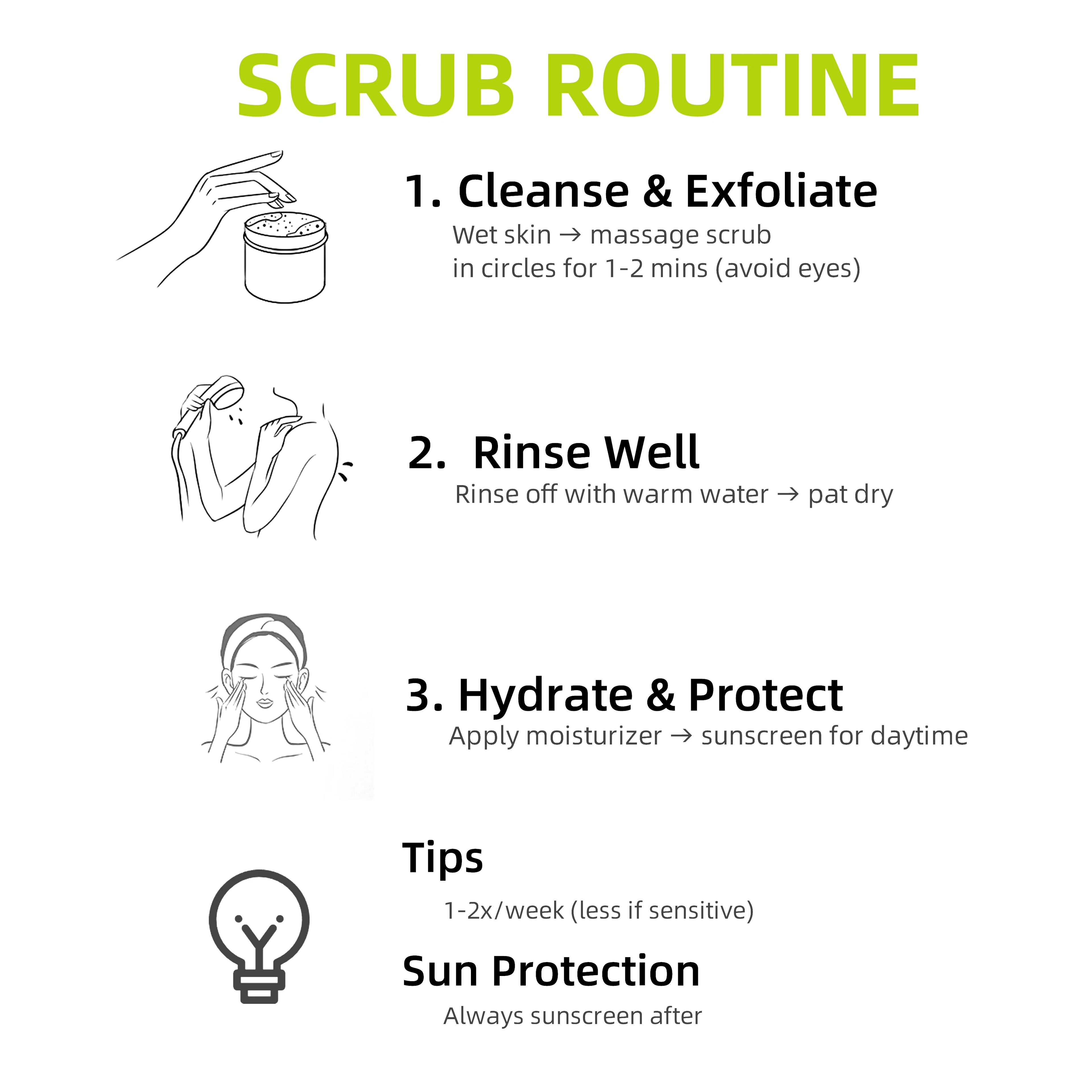 Lemon Vitamin E Exfoliating Scrub | Professional Hypoallergenic Skincare 150g Scrubs Treatments Tidesmit