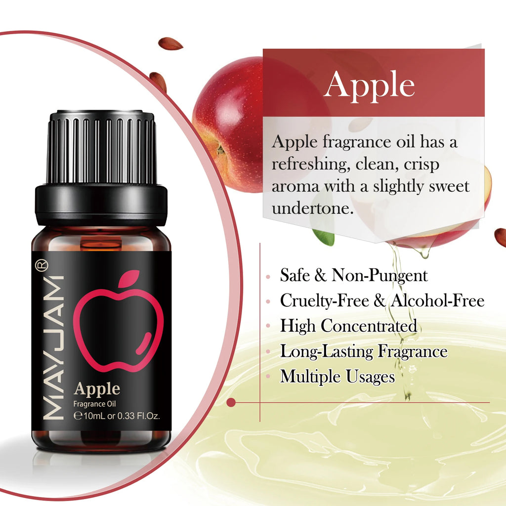 MAYJAM Fruit Fragrance Oil Strawberry Lemon Sweet Orange Papaya Litchi Kiwifruit Pear Fig Essential Oil Home Hotel Reed Diffuser