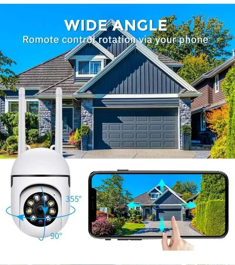 V380 pro WiFi IP Camera 4X Zoom Indoor Surveillance Camera Color Night Vision Human Detection Security CCTV Camera Baby monitor