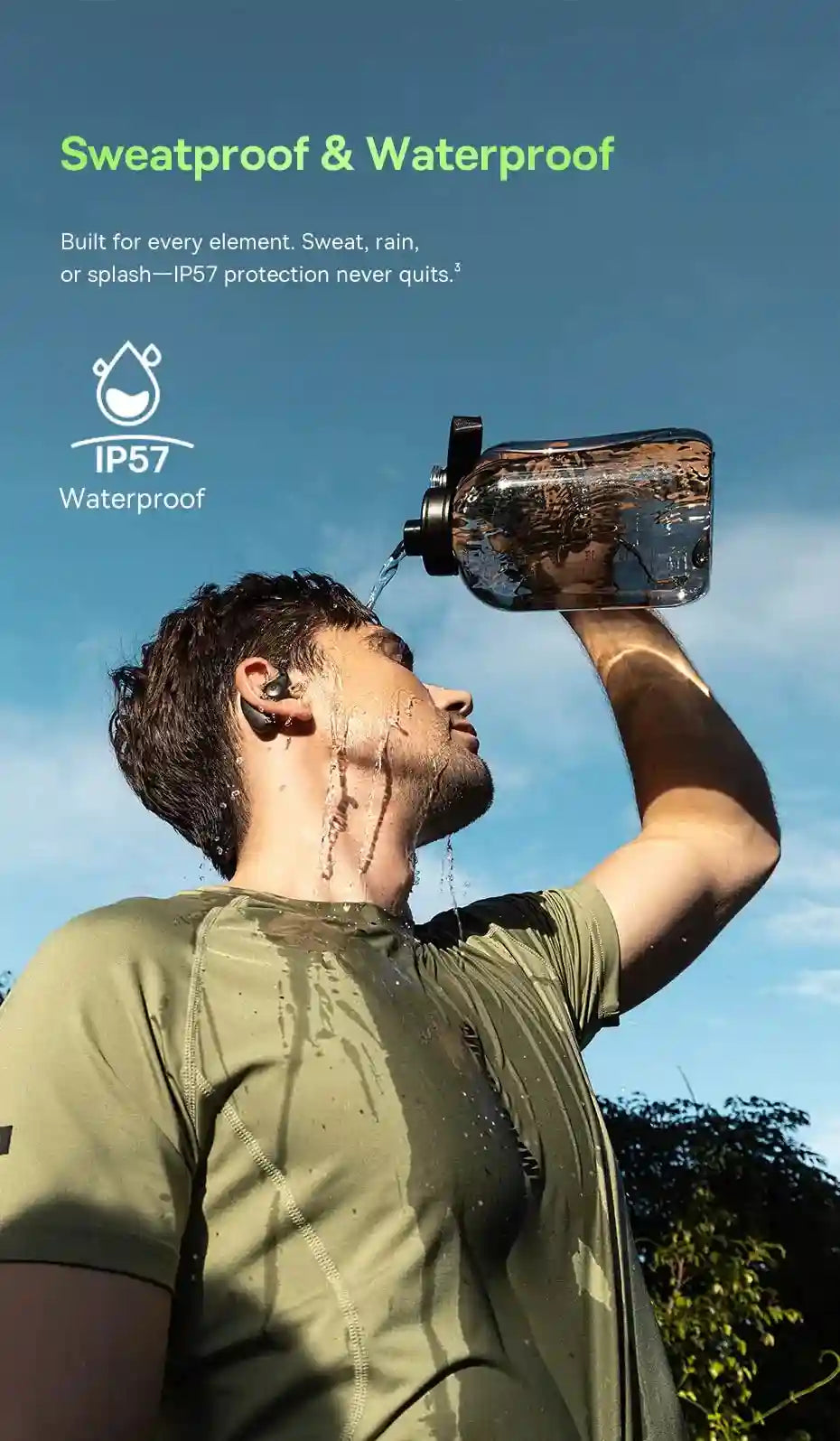 Wireless Sport Earbuds: Bluetooth 5.4 Hi-Res Open-Ear Headphones Tidesmit