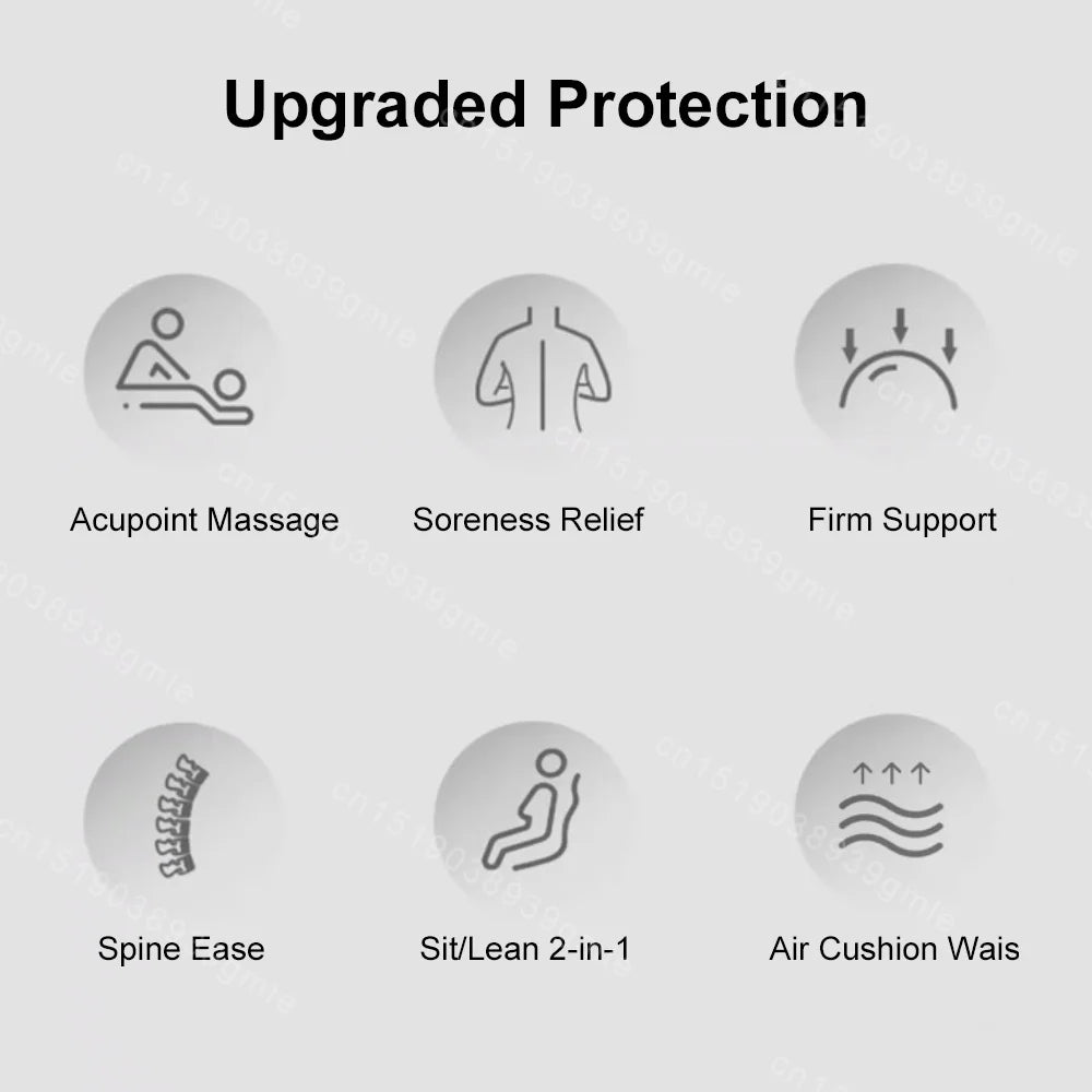 Electric Back Massager with Airbag Support & Heat Therapy Back Massage Instrument Tidesmit