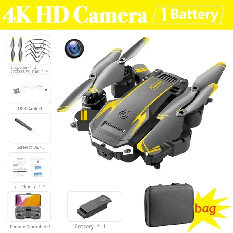 GPS Drone with 8K Dual Camera & Obstacle Avoidance - Foldable Design YL-4K singlecamera Tidesmit