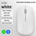 2.4G Wireless Mouse Type-C Rechargeable Bluetooth Mouse 1600DPI Silent Click Portable Office Game No-Noise Mice for PC Laptop