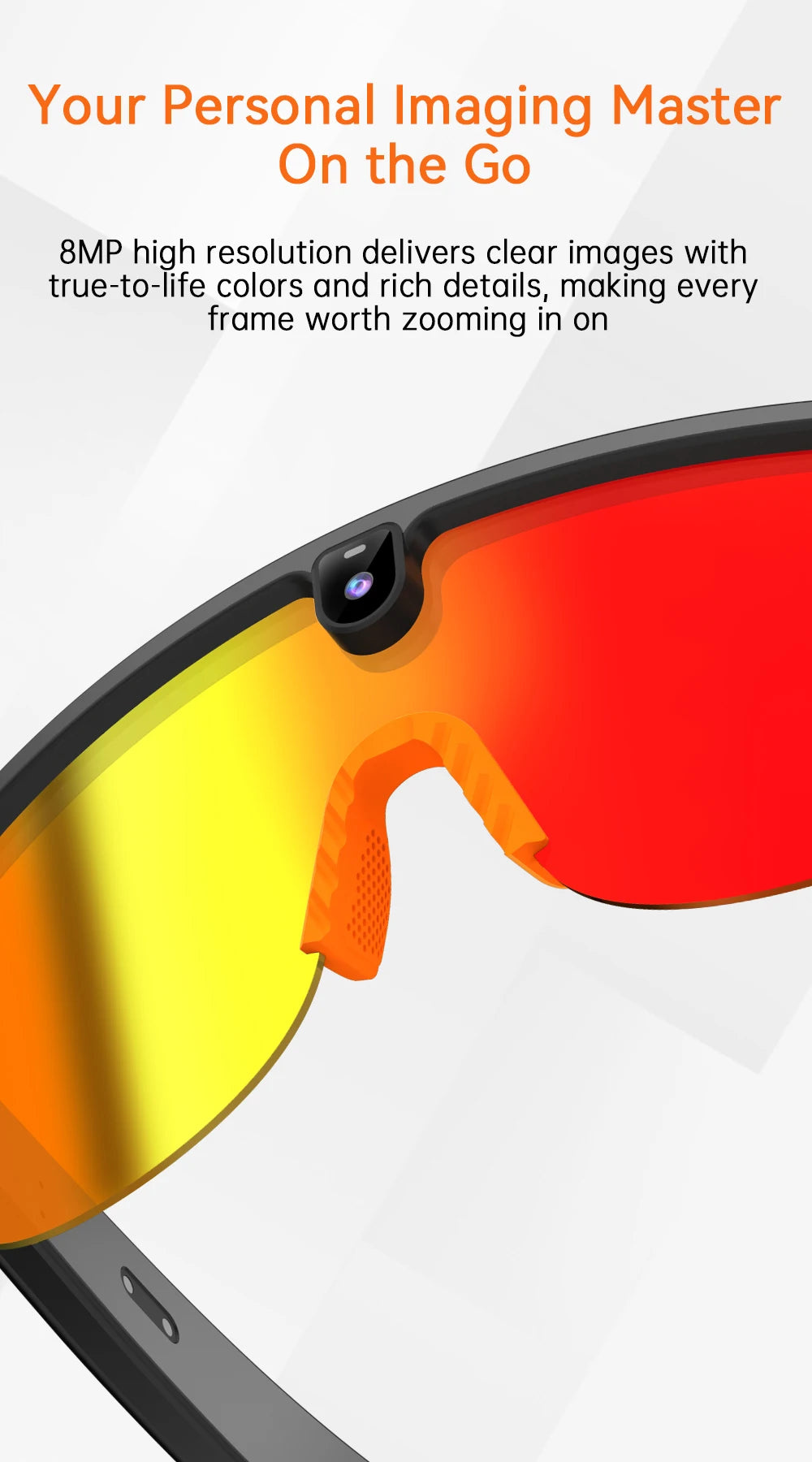 Tidesmit Smart Cycling Glasses with HD Camera and Spatial Bluetooth Audio Tidesmit