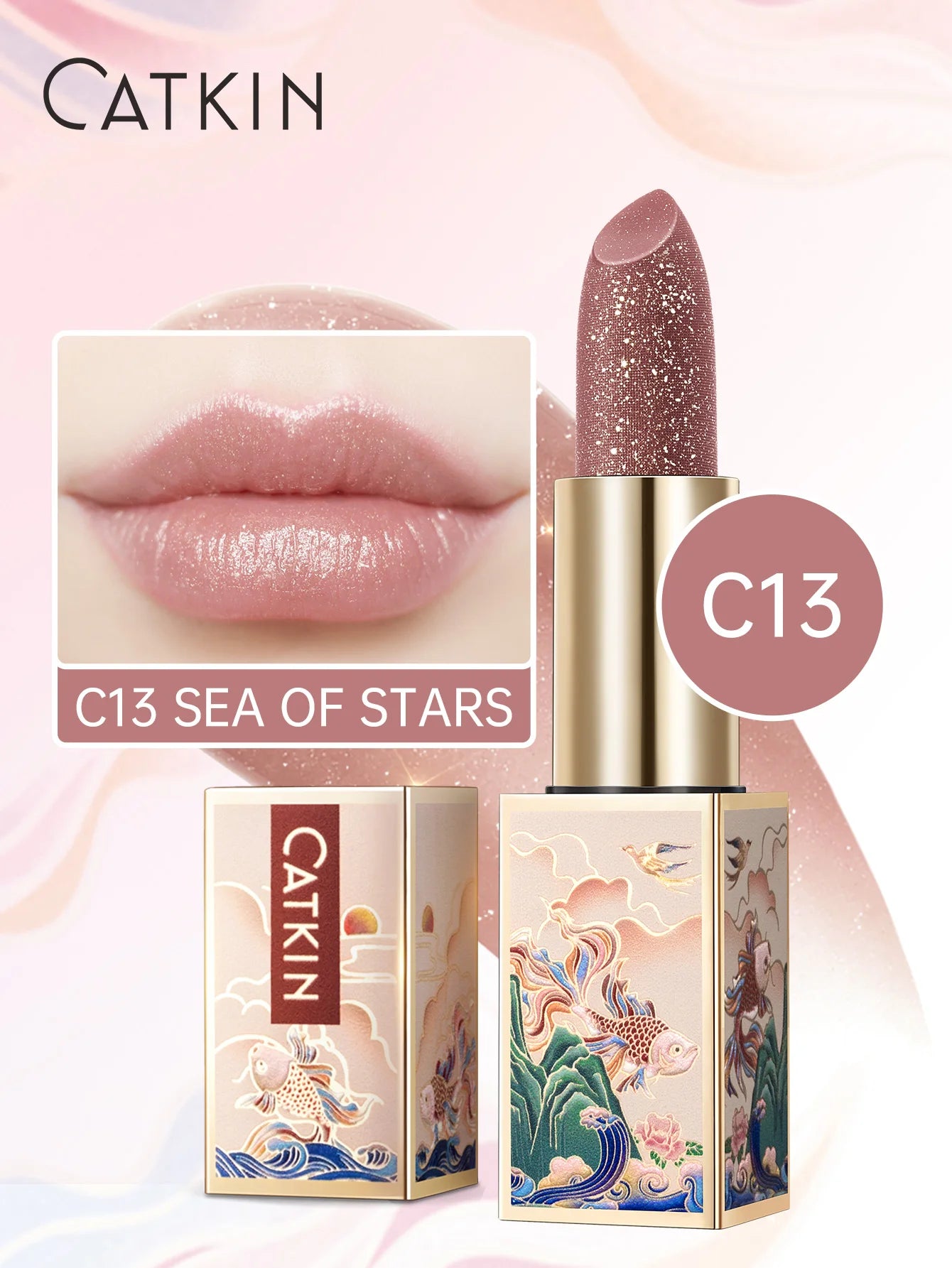 Color Changing Lip Balm: Hydrating Tinted Gloss by Tidesmit Lip Care C13 Sea of stars Tidesmit