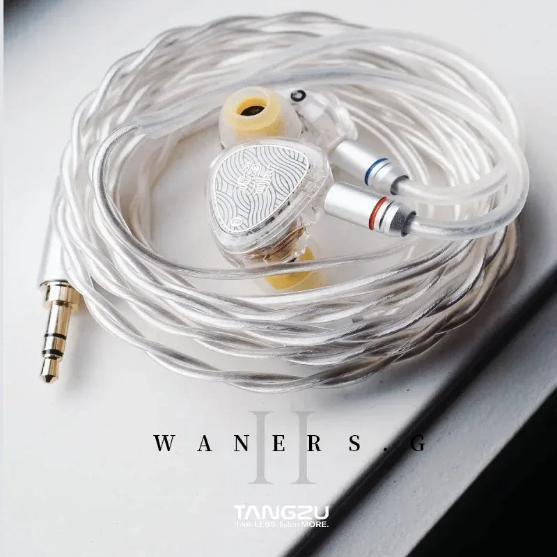 TANGZU Wan'er SG Hi-Fi In-Ear Wired Headphones by Tidesmit - 10mm Driver WHITE WITH MIC-3.5MM China Mainland Tidesmit