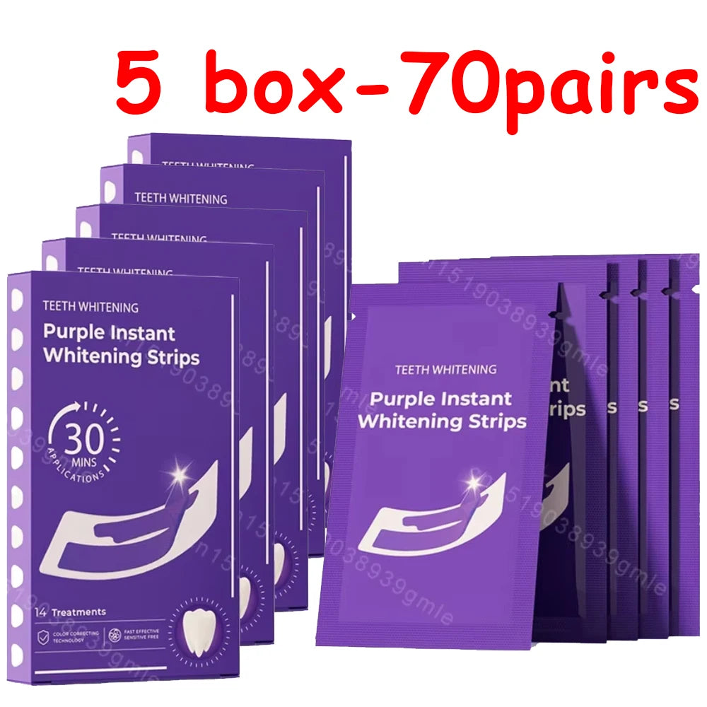 Tidesmit teeth whitening strips for stain removal and gum protection in a professional home whitening treatment kit.
