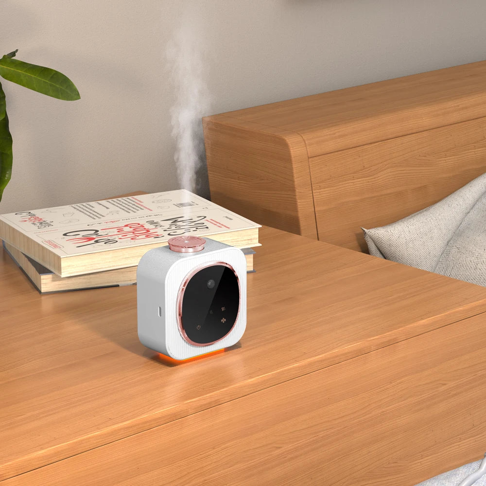 Waterless Aromatherapy Machine Pure Aroma Rechargeable Nebulizer Diffuser Wall Mounted Touch Sensor Essential Oil Aromatherapy