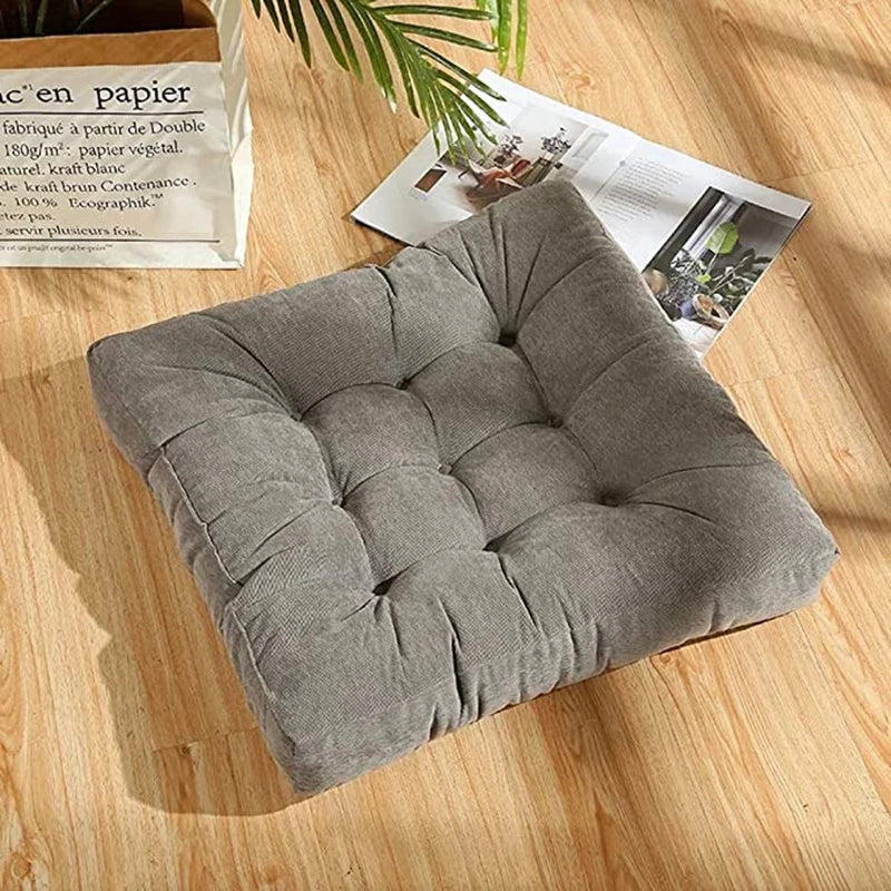 Big Square Corduroy Floor Seat Cushion Chair Cushions Tatami Meditation Yoga Thickened Windows Pad for Adults Seating Pillow