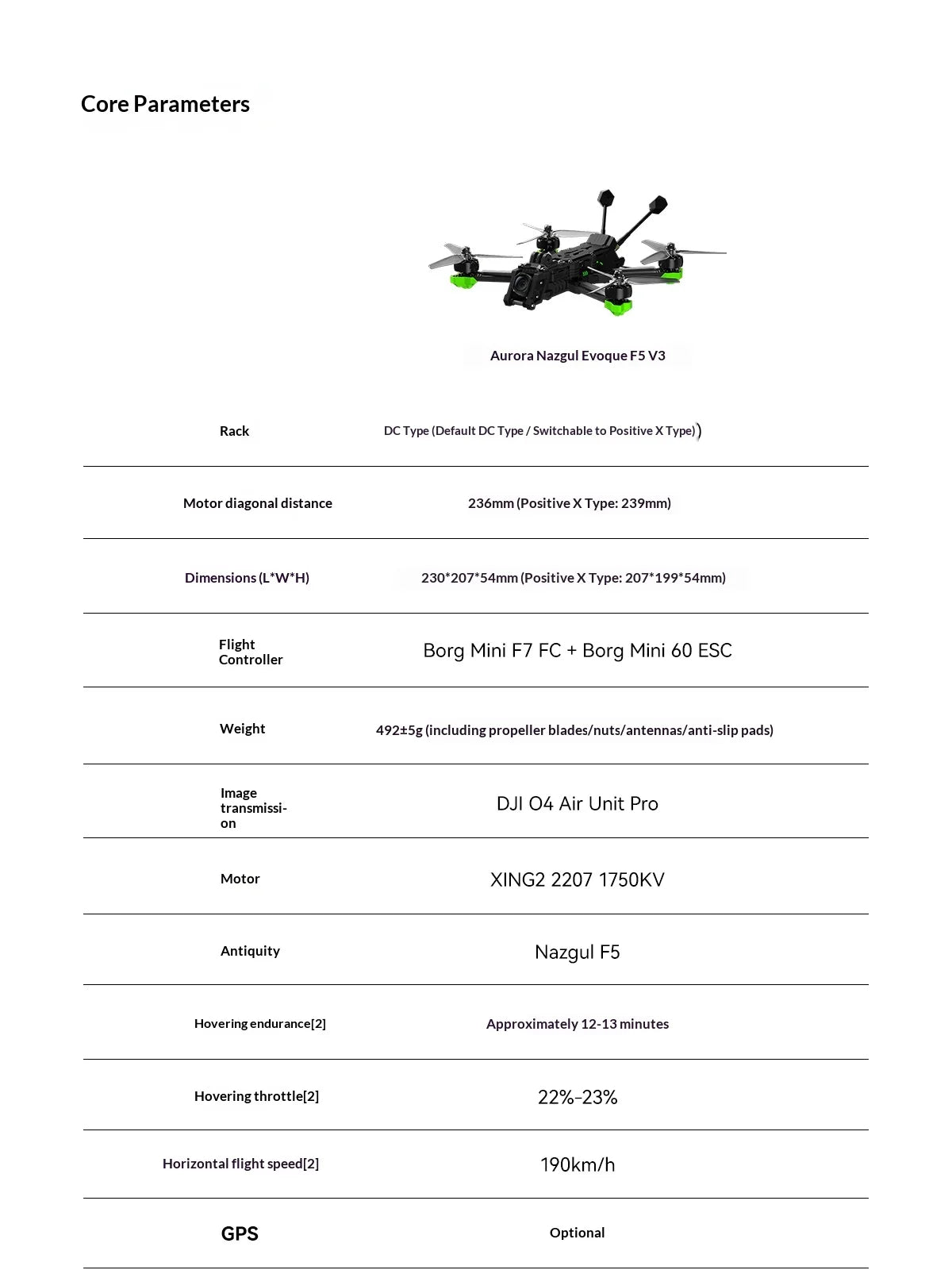 Nazgul Evoque F5 190km/h 5-Inch Freestyle FPV Drone - ELRS Waterproof Tidesmit