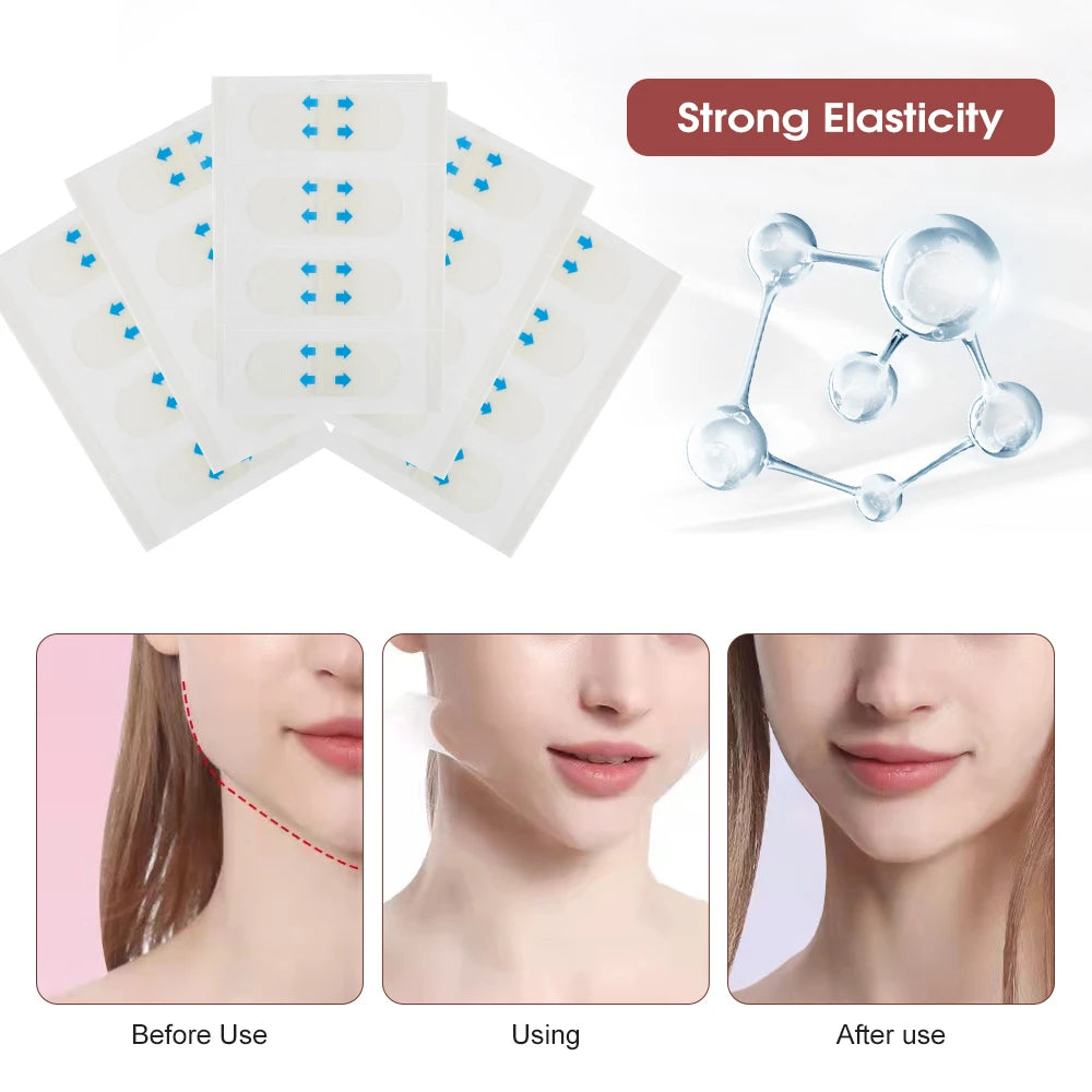 40/240/400Pcs Face Lift Tapes Invisible Face Lift Sticker Wrinkle Removal Stickers Tighten Chin Fade Fine Lines Shape V-Shaped