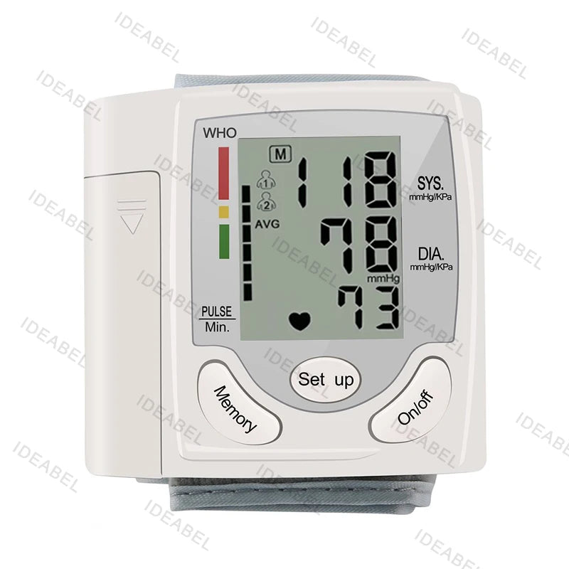Wrist Blood Pressure Monitor Infrared Thermometer Tonometer BP Monitor Non Contact Infrared Medical Thermometer Pulse Oximeter