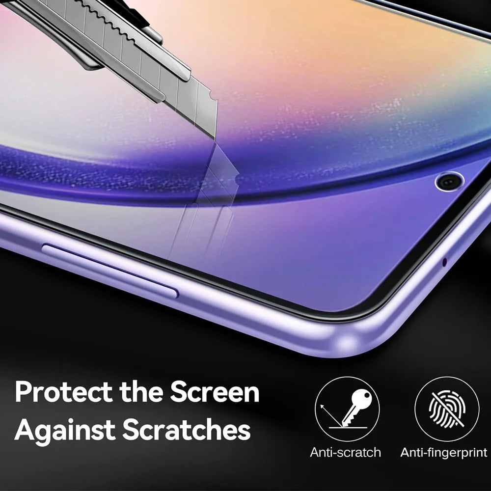 1~3PCS Tempered Glass For Samsung Galaxy A56 A55 A54 A53 A16 A26 A36 Screen Protector For Samsung A15 A25 A35 HD Front Film S23 S24 FE Phone Glass S21 S22 S23 S24 S25 Ultra Glass AE Tidesmit