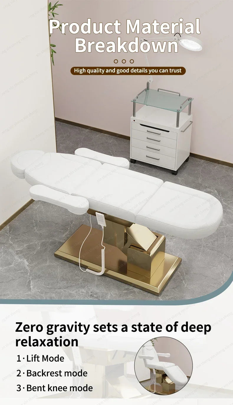 Electric Massage Bed - Adjustable Facial Spa Table for Professional Clinics Massage Chairs Tidesmit