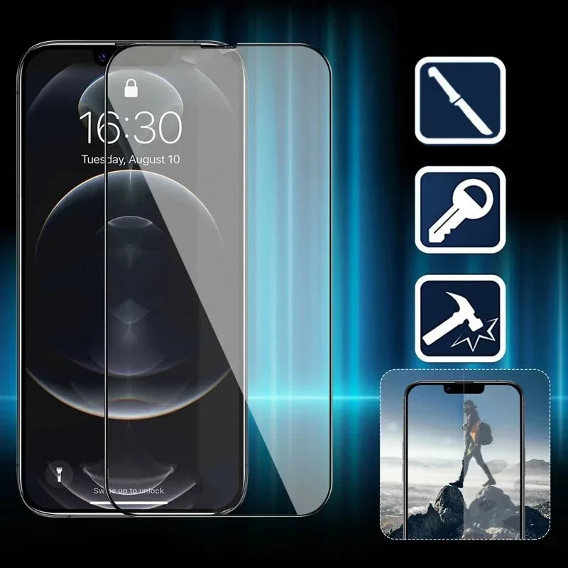 iPhone Screen Protector 2 Pack - 9H Tempered Glass HD Clear Film Tidesmit