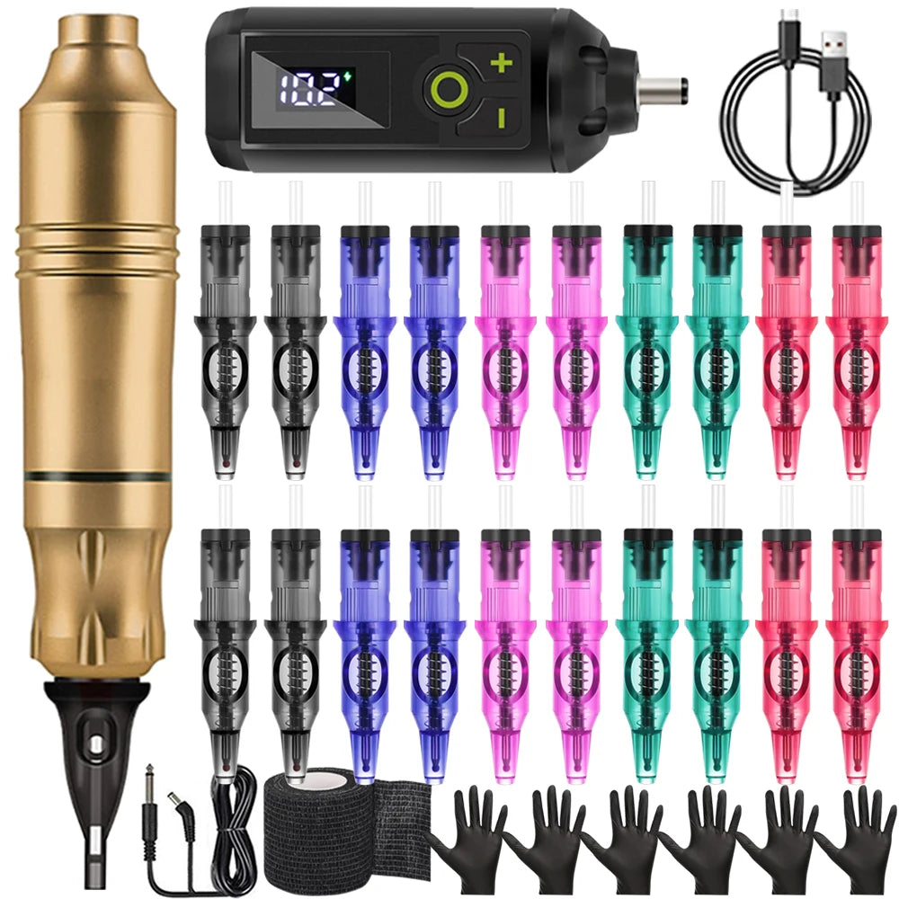 Ballpoint Tattoo Pen Kit | PMU Practice Machine for Beginners Permanent Makeup Machines Ballpoint pen kit 1 Tidesmit