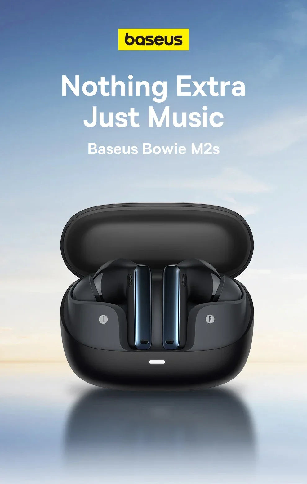 Tidesmit 48dB Active Noise Cancelling Wireless Earbuds - Bluetooth 5.3 Tidesmit