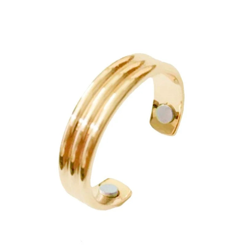 Anti Snoring Acupressure Ring - Adjustable Natural Sleep Aid Tidesmit 2 Texture Gold Tidesmit