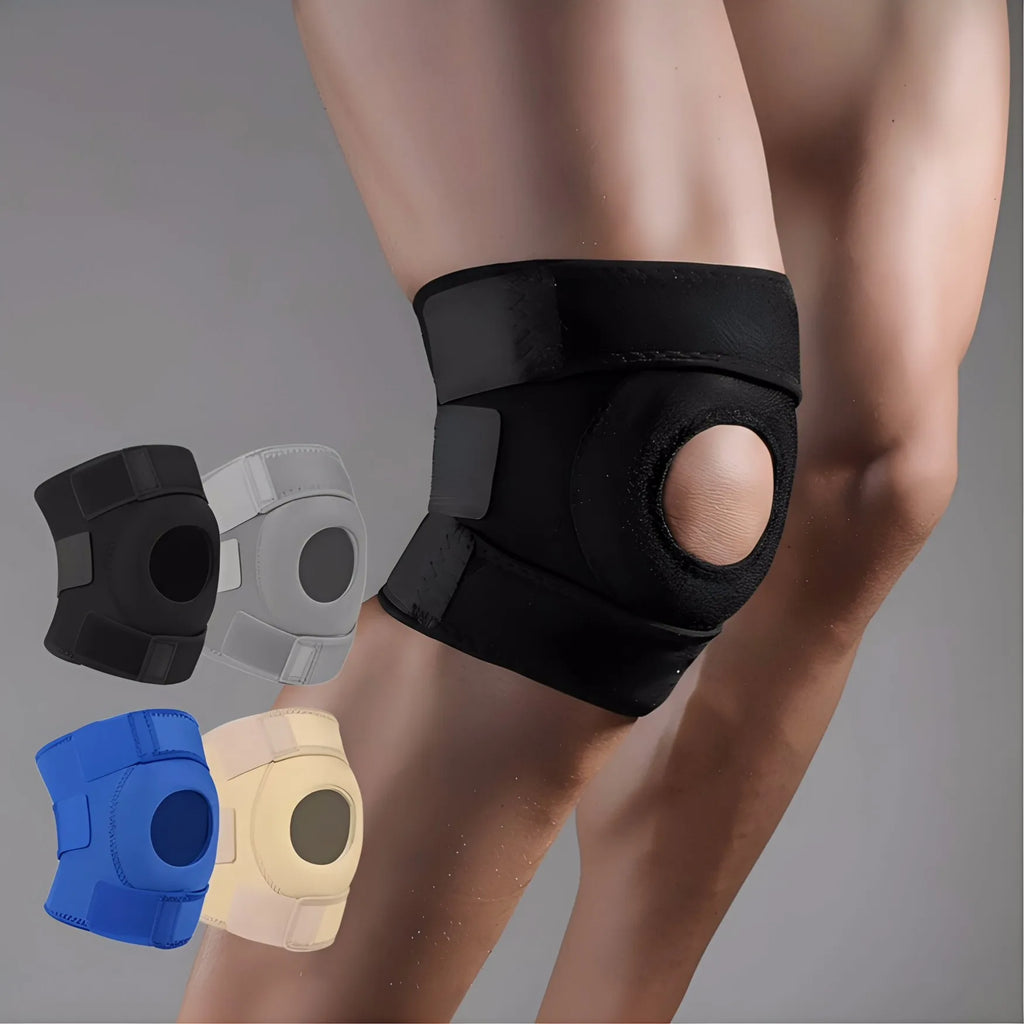 VBOSI Adjustable Open Patella Knee Support Brace Anti-slip Knee Pad for Arthritis Pain Relief Sports Fitness Running