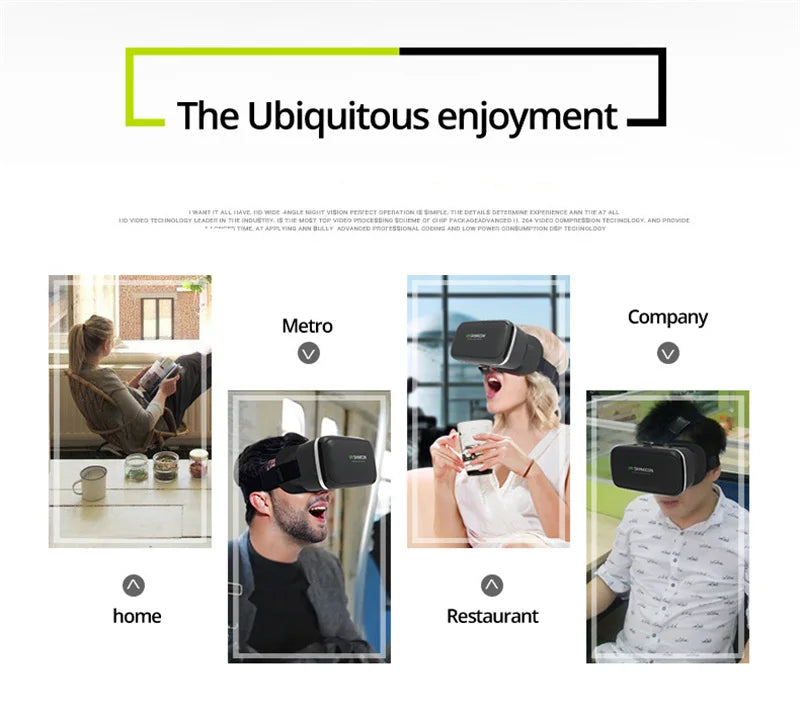 VR Headset for Smartphone - Immersive 3D Smart Glasses with Spatial Audio Tidesmit