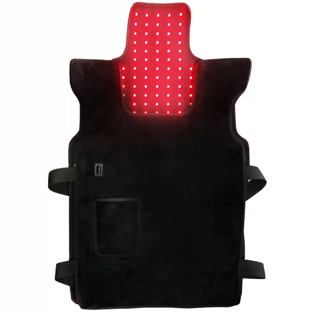 Red Light Therapy Vest - 660nm/850nm Back Muscle Relief Wrap Back Massage Instrument Tidesmit