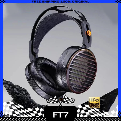 FiiO FT7 Open-Back Planar Headphones | 106mm Carbon Diaphragm | Tidesmit Tidesmit